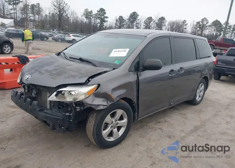 2016 Toyota Sienna L 7 Passenger из США, поврежденный, VIN 5TDZK3DC9GS744484